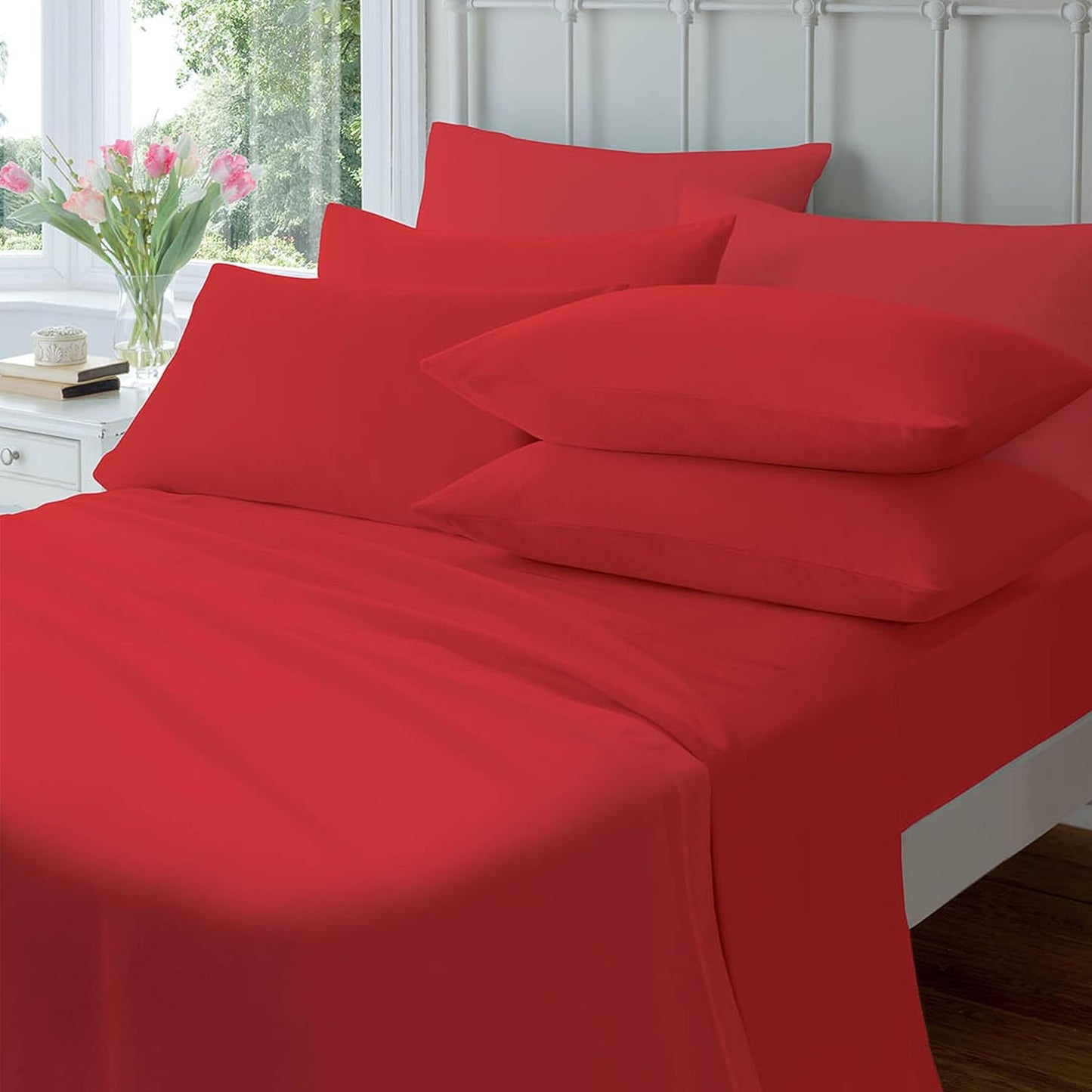 OLIVIA ROCCO Flannelette Brushed Cotton Easycare Fitted Sheets With Elastic Fit Design In Multiple Sizes For All Beds