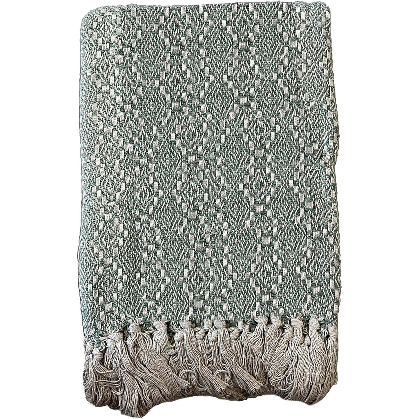 OLIVIA ROCCO Cotton Throw Super Soft Lightweight Eco Friendly Recycled Cotton For Sofa Bed Chair Calming Colours Home Decor