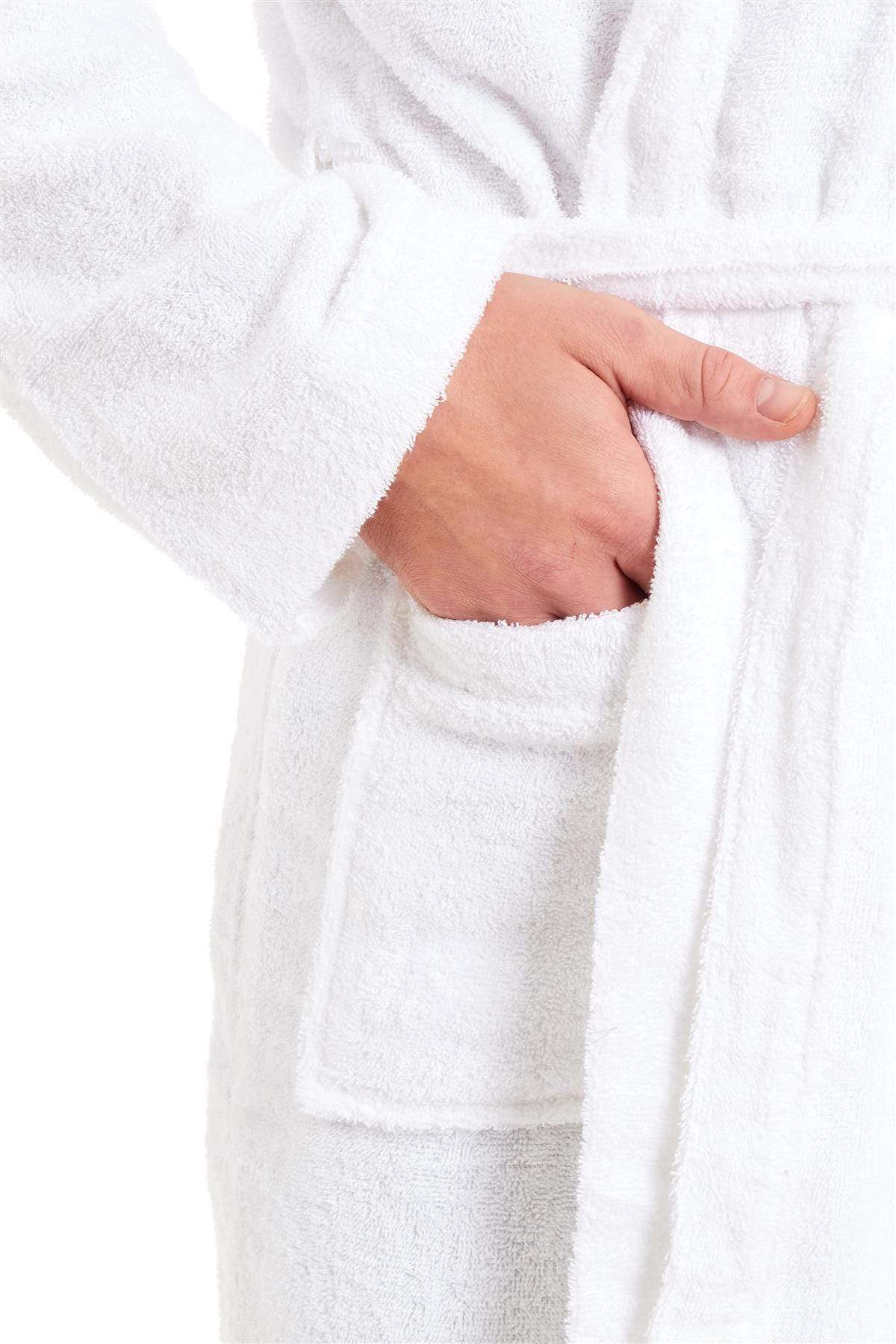 OLIVIA ROCCO Mens Luxury Bamboo Cotton Hooded Towelling Robe Ultra Soft For Home Gym And Spa Multiple Sizes And Colours Available