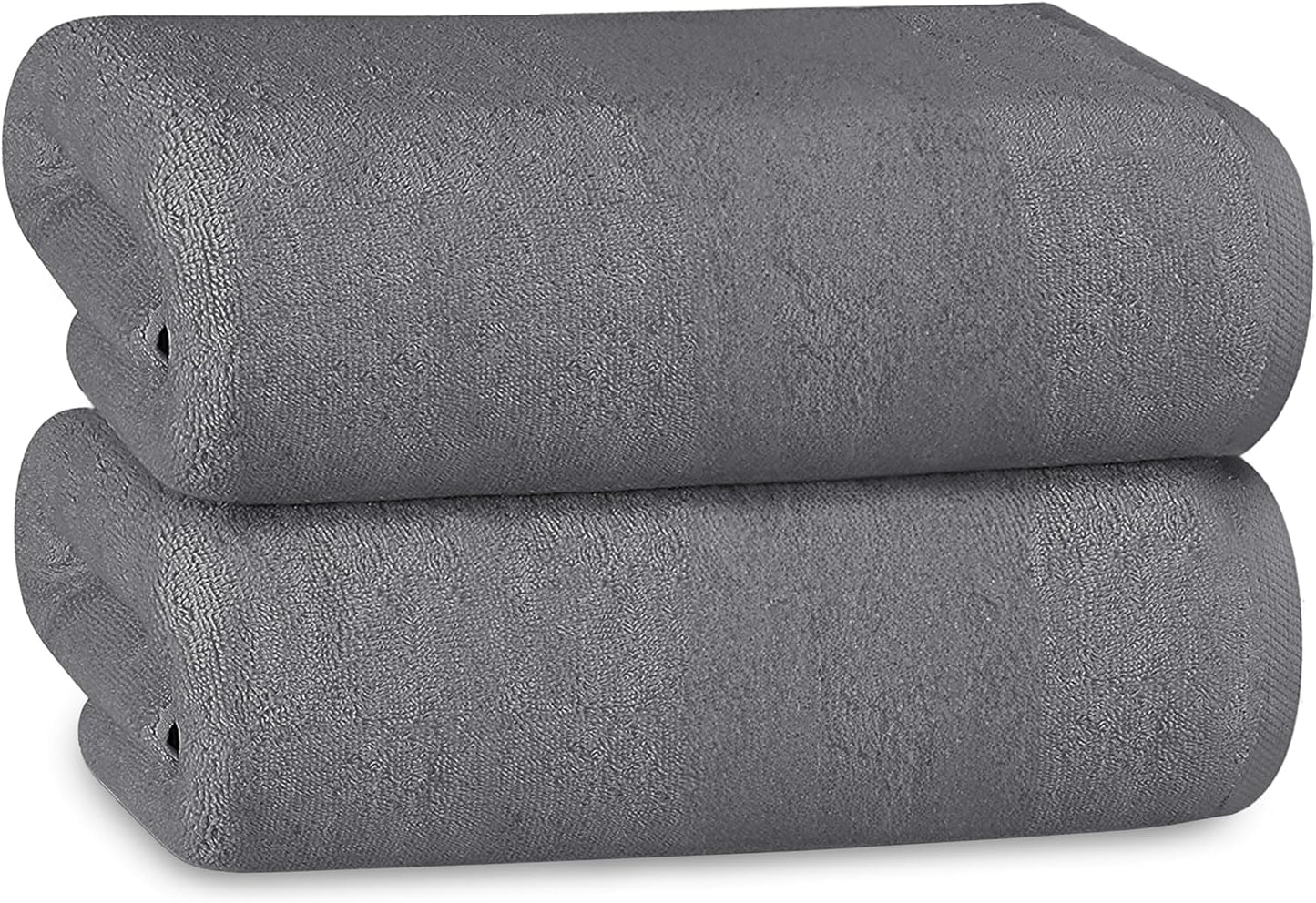 OLIVIA ROCCO Bath Sheets 500GSM Ultra Soft Super Absorbent Quick Dry Cotton White Grey Hotel Durable Bulk Pack 12 BBs Hospitals