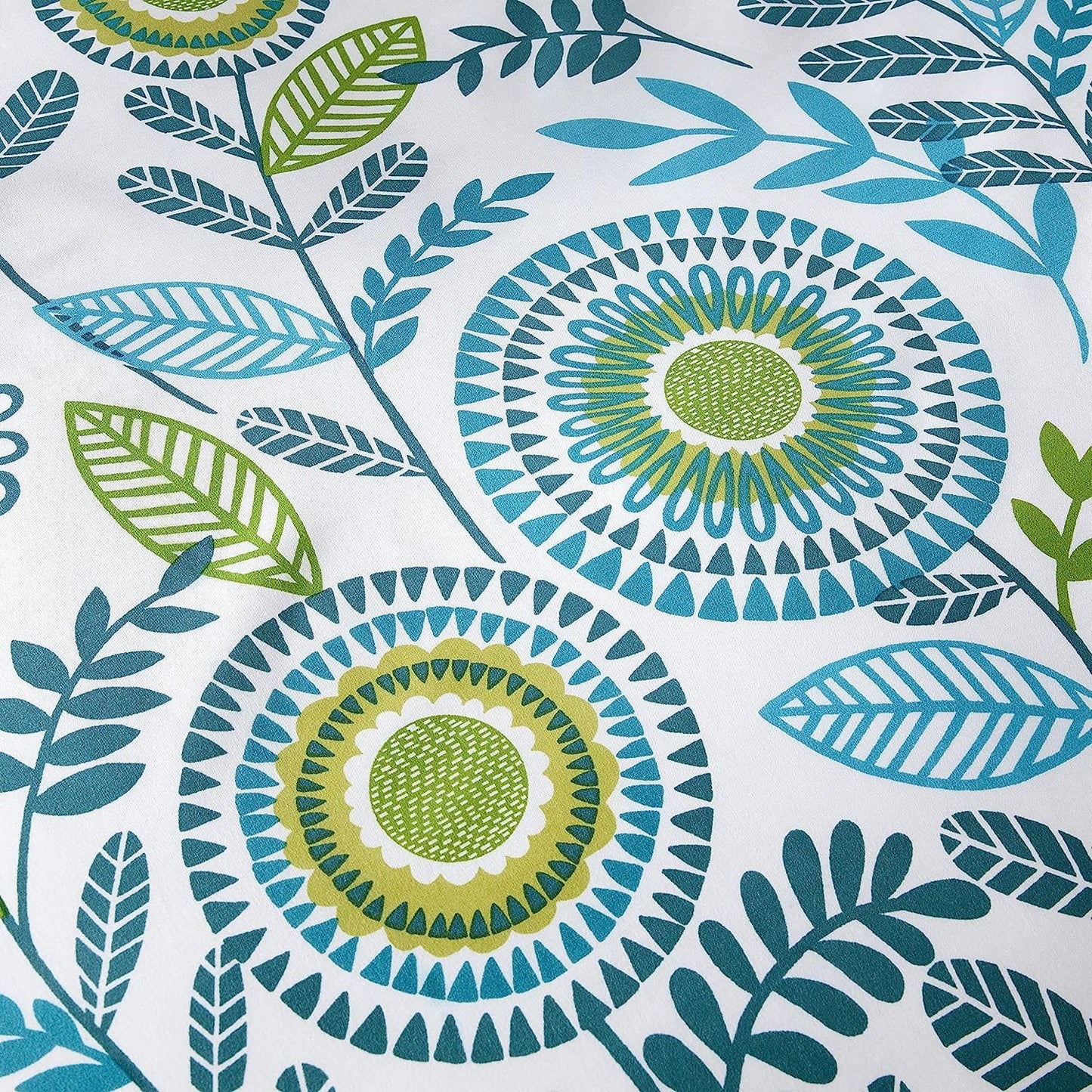OLIVIA ROCCO Opulence Teal Printed Reversible Duvet Cover Set With Button Closure Single Double King Durable Polyester Blend Comfort Bedding