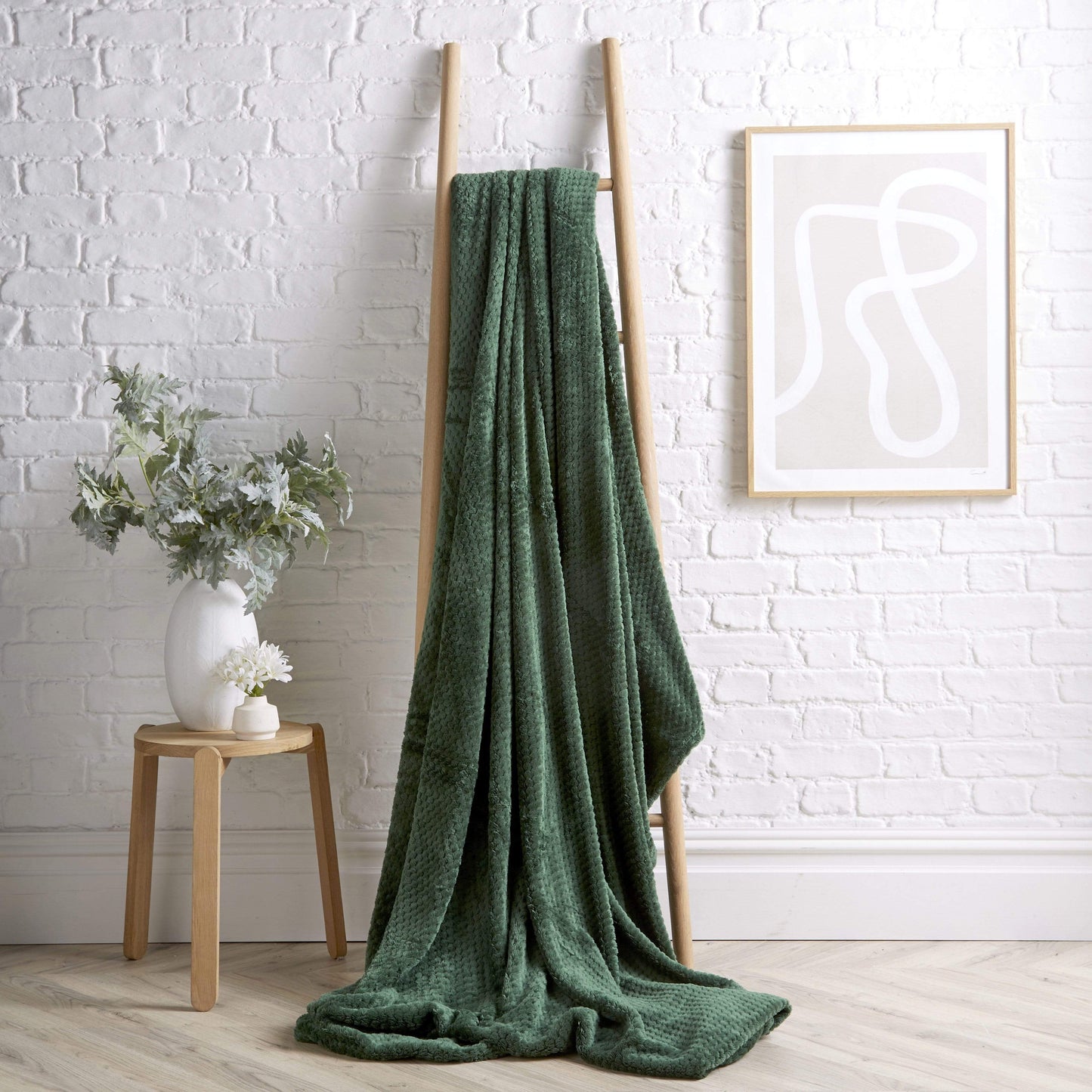 OLIVIA ROCCO Cloud Honeycomb Throw Oversized Chunky Soft Fleece Blanket Faux Fur Polyester Blend Double King Size Ideal For Beds And Sofas Warm Home Decor