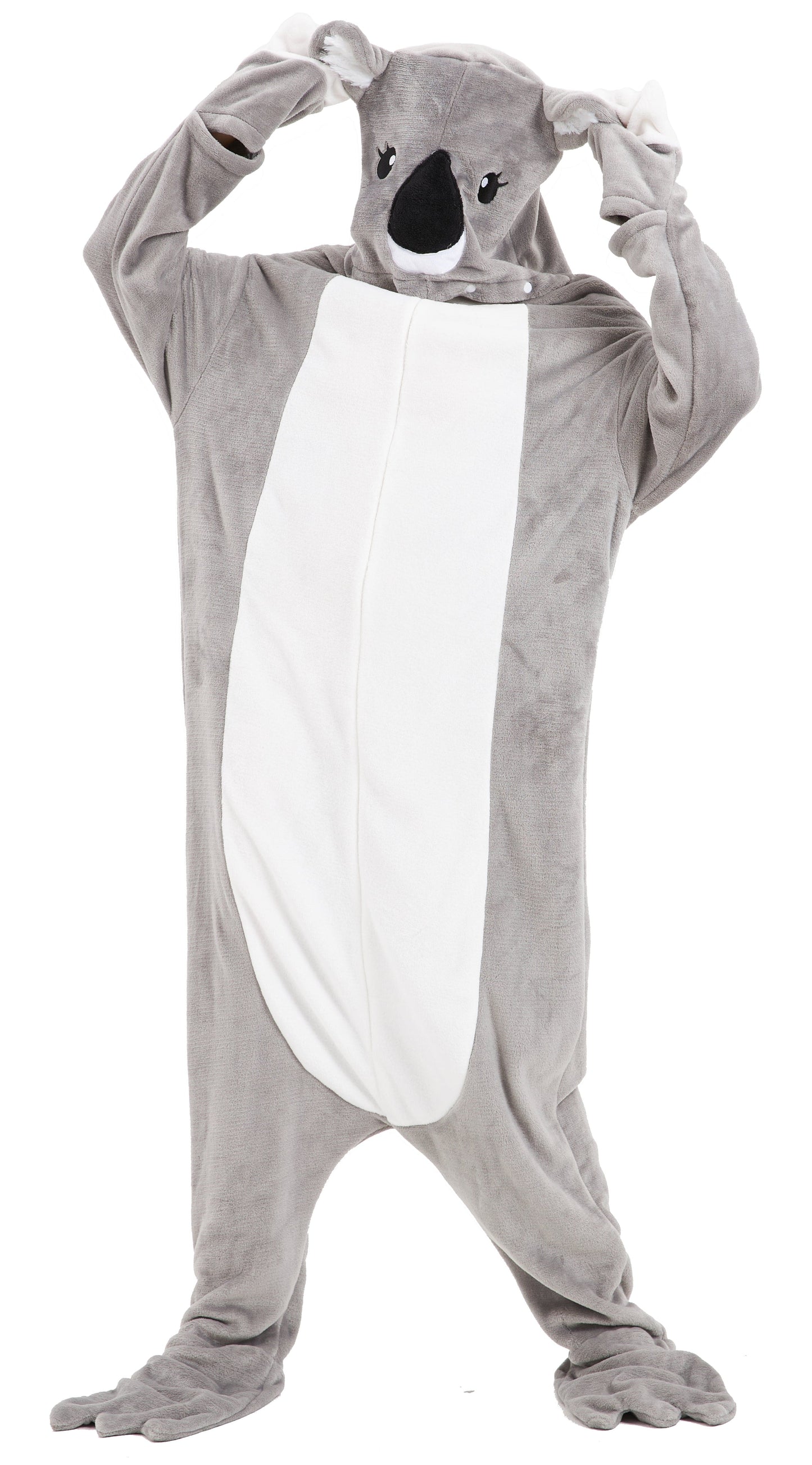OLIVIA ROCCO Oversized Koala Wearable Blanket Hoodie In Soft Fleece With Sleeves Hooded Winter Loungewear For Home Comfort