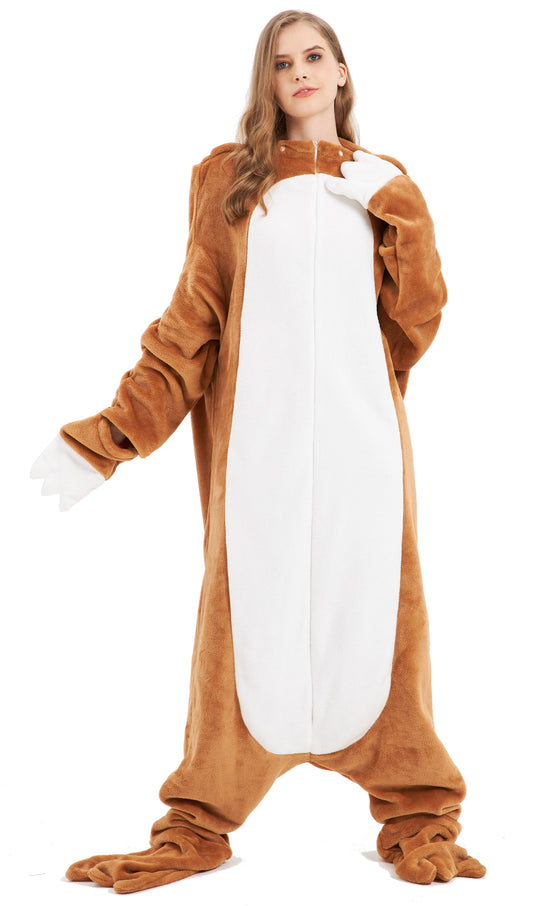 OLIVIA ROCCO Oversized Sloth Animal Wearable Blanket Hoodie Soft Fleece Hooded Blanket with Sleeves Warm Winter Loungewear