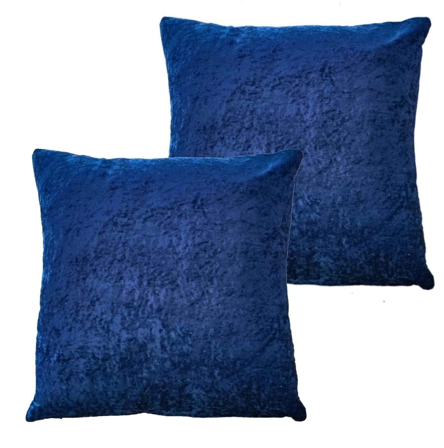 OLIVIA ROCCO Crushed Velvet Cushion Covers 17x17 Inches Pack Of 2 Polyester Indoor Outdoor Decorative Pillow Cases With Subtle Sheen