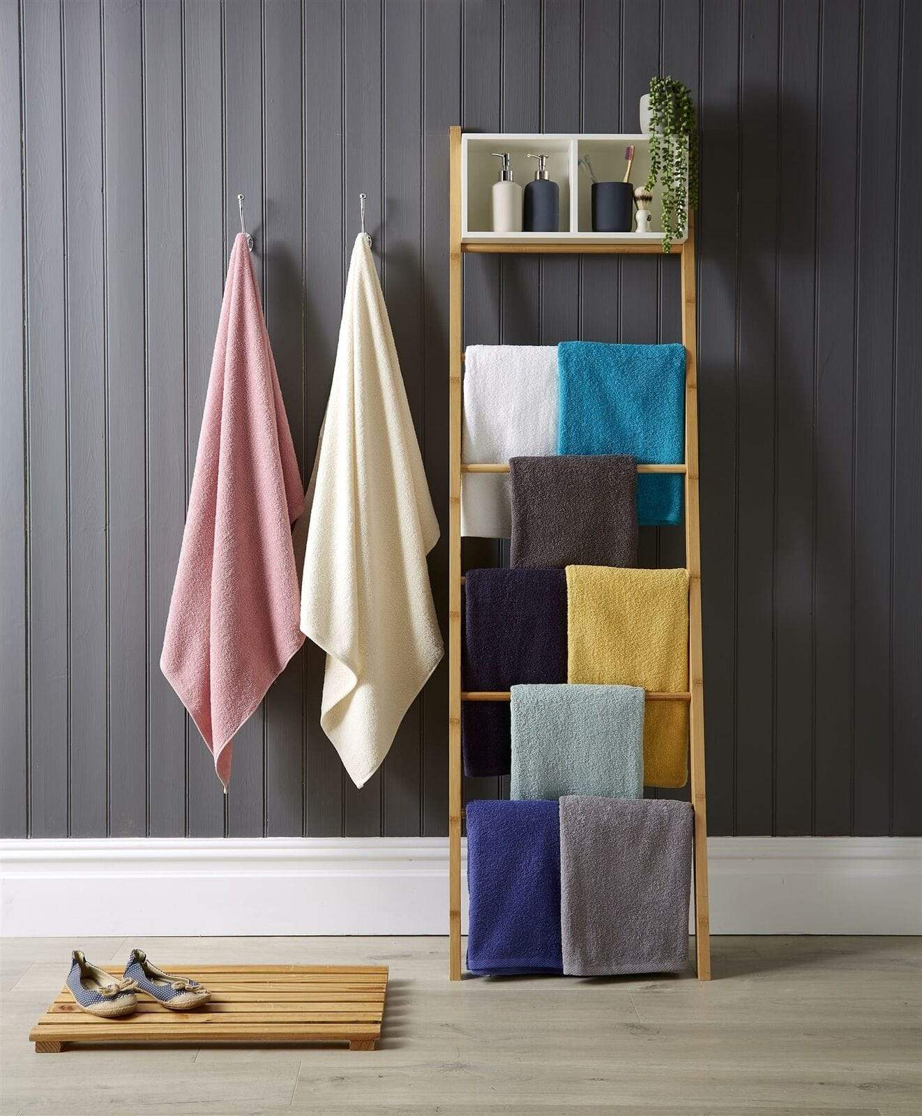 Large Bath Sheets 80x140 cm Pack of 2 Quick Drying Lightweight Easy care