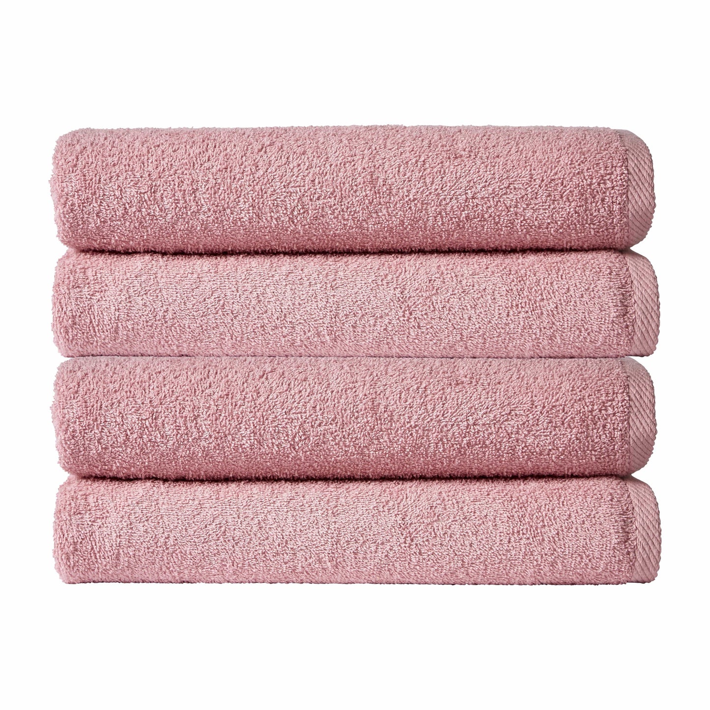 OLIVIA ROCCO Pack Of 4 Large Quick-Drying Indus Valley Cotton Bath Sheets 80x140cm Lightweight Easycare For Home Travel Gym Holidays Multiple Colours