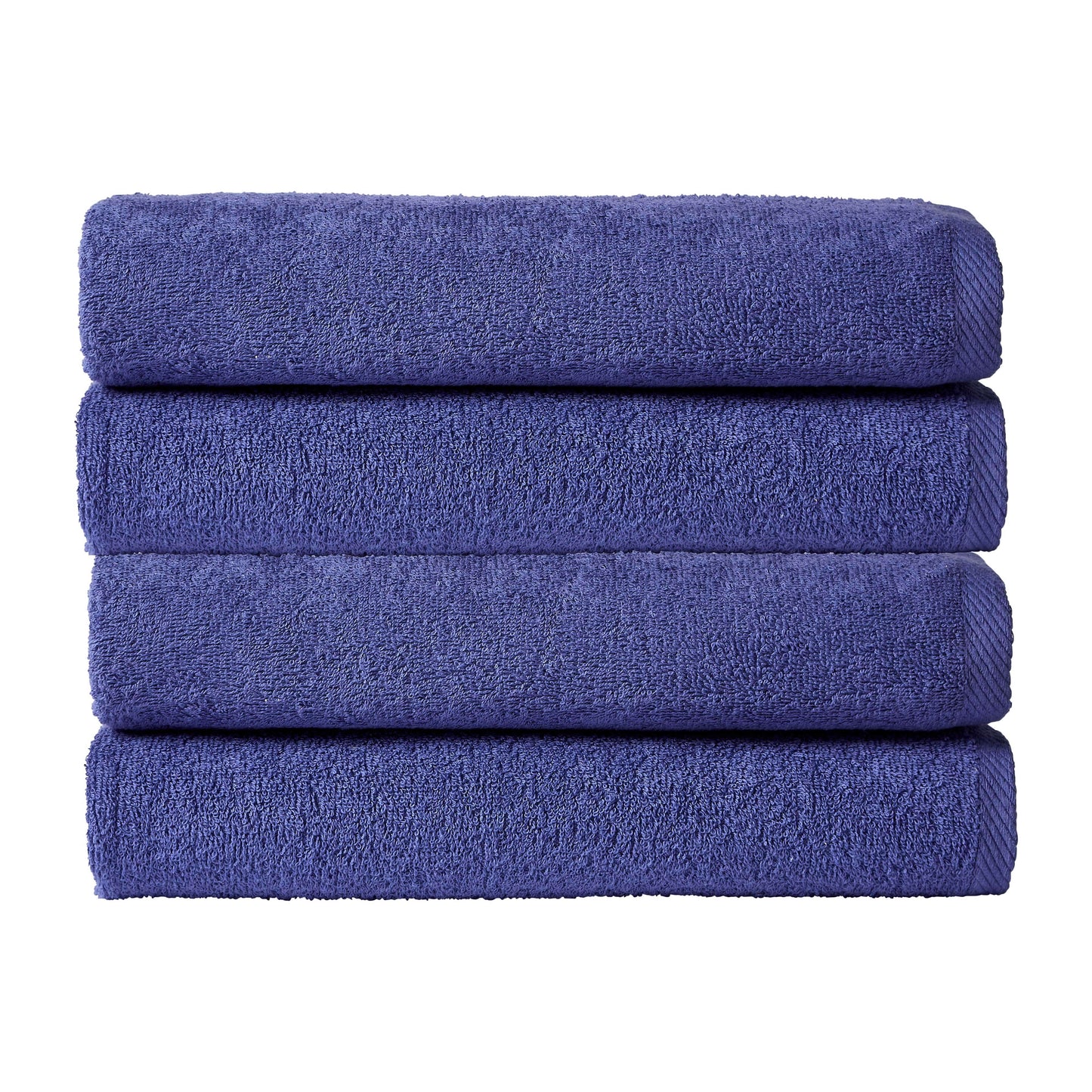 OLIVIA ROCCO Pack Of 4 Large Quick-Drying Indus Valley Cotton Bath Sheets 80x140cm Lightweight Easycare For Home Travel Gym Holidays Multiple Colours