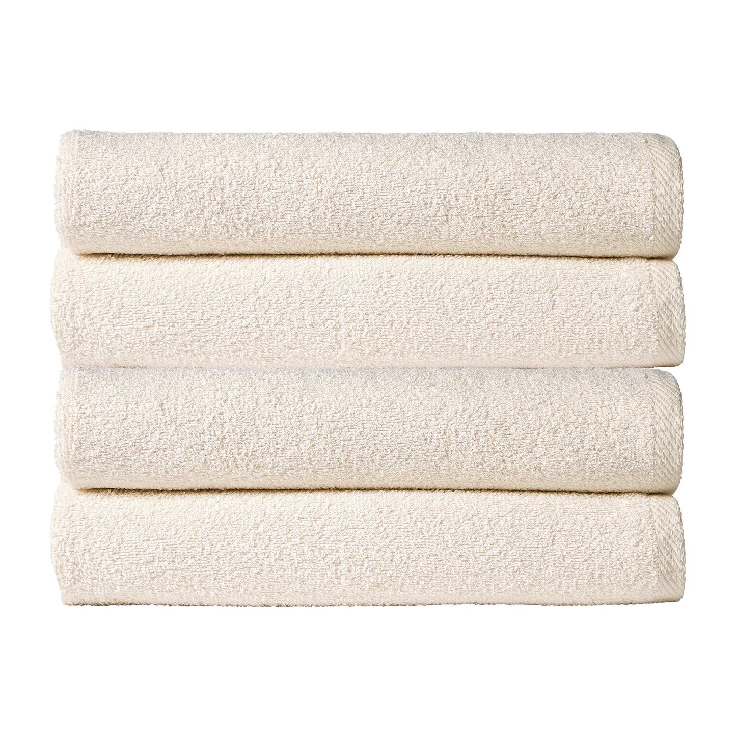OLIVIA ROCCO Pack Of 4 Large Quick-Drying Indus Valley Cotton Bath Sheets 80x140cm Lightweight Easycare For Home Travel Gym Holidays Multiple Colours