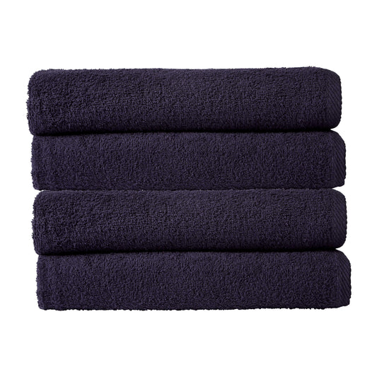 OLIVIA ROCCO Pack Of 4 Large Quick-Drying Indus Valley Cotton Bath Sheets 80x140cm Lightweight Easycare For Home Travel Gym Holidays Multiple Colours