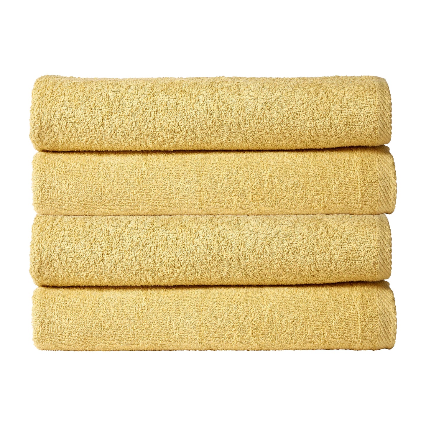 OLIVIA ROCCO Pack Of 4 Large Quick-Drying Indus Valley Cotton Bath Sheets 80x140cm Lightweight Easycare For Home Travel Gym Holidays Multiple Colours