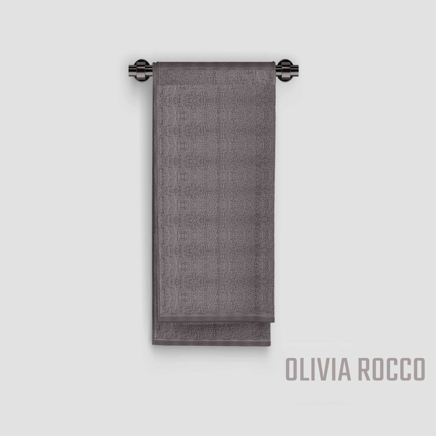 OLIVIA ROCCO Pack Of 4 Large Quick-Drying Indus Valley Cotton Bath Sheets 80x140cm Lightweight Easycare For Home Travel Gym Holidays Multiple Colours