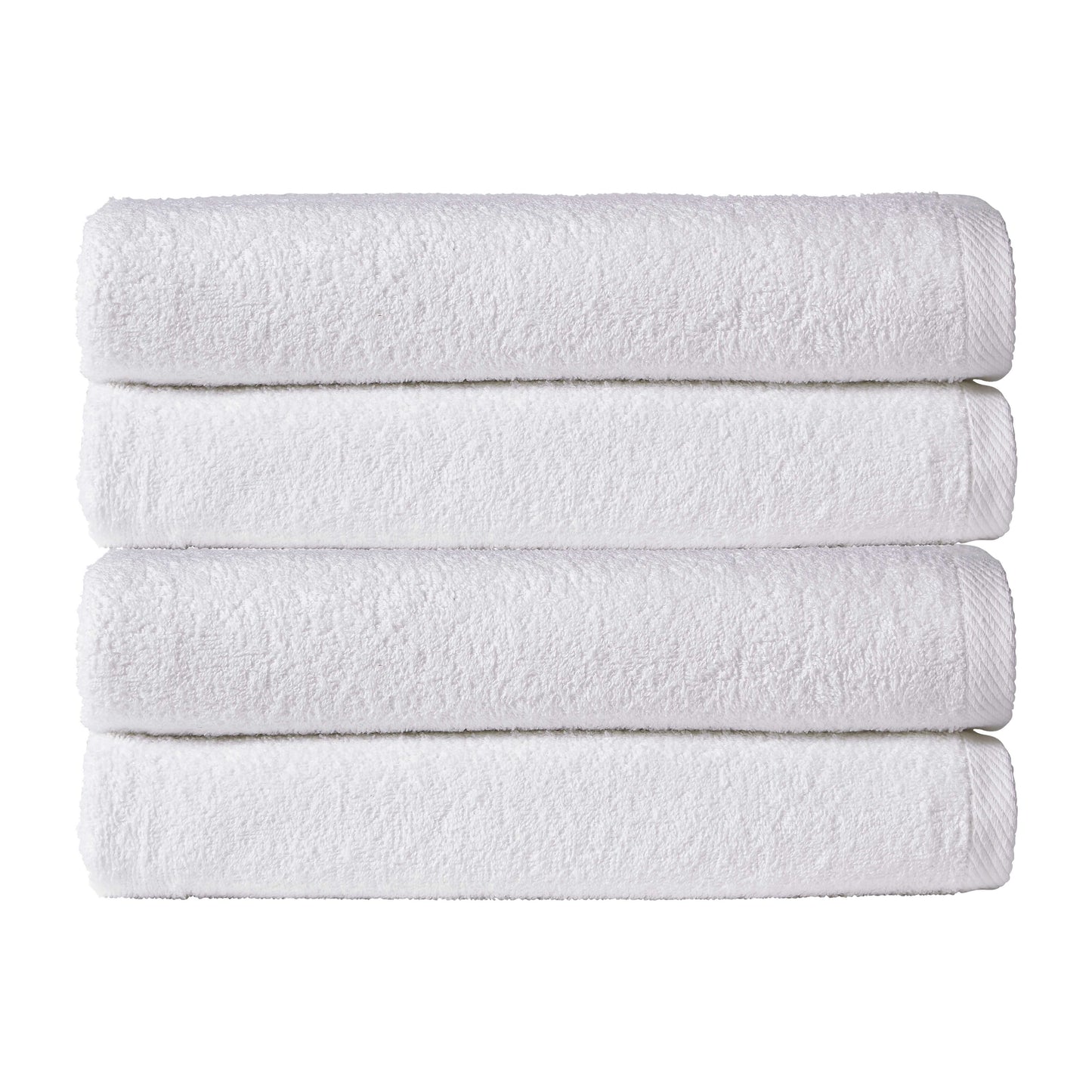 OLIVIA ROCCO Pack Of 4 Large Quick-Drying Indus Valley Cotton Bath Sheets 80x140cm Lightweight Easycare For Home Travel Gym Holidays Multiple Colours