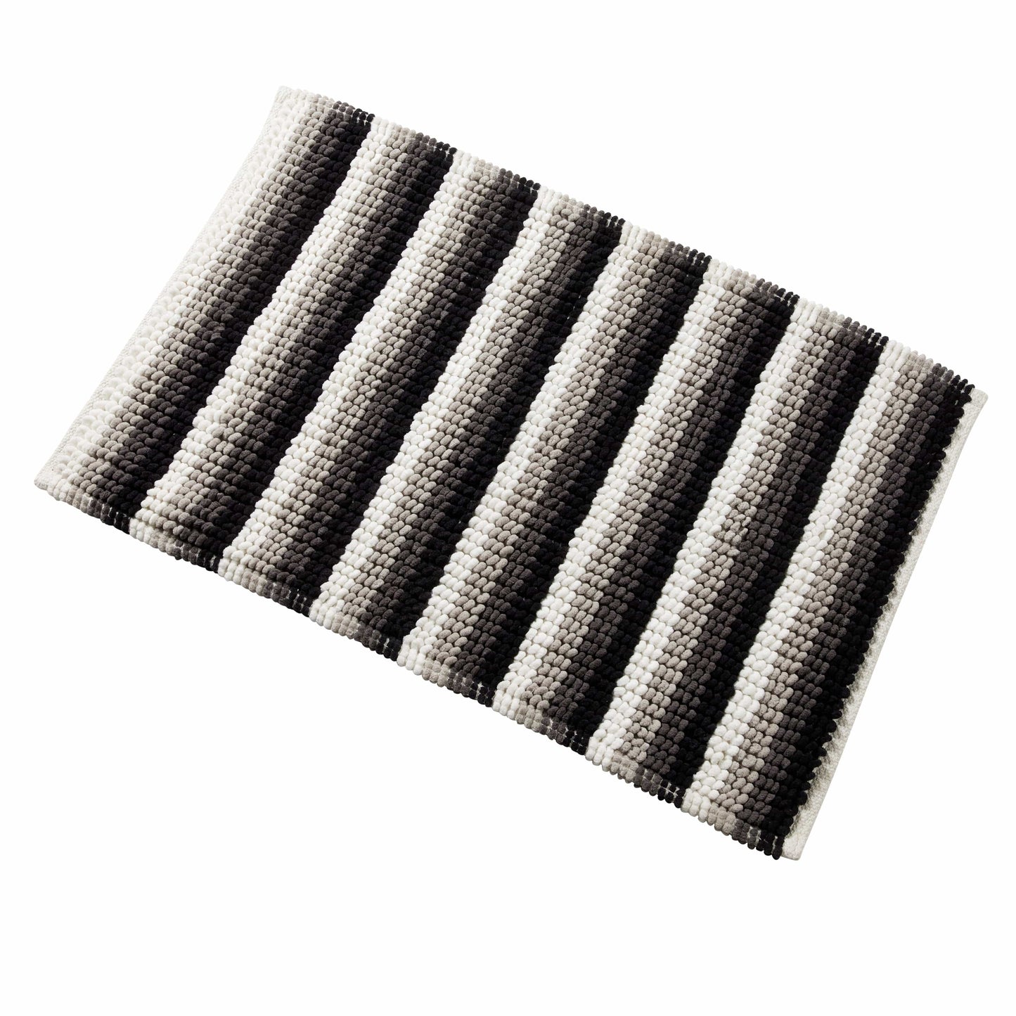 OLIVIA ROCCO Padstow Stripe Bathmat 50 x 80 cm Quick-Drying Anti-Slip Absorbent Durable Bathroom Accessory for Modern Bathrooms