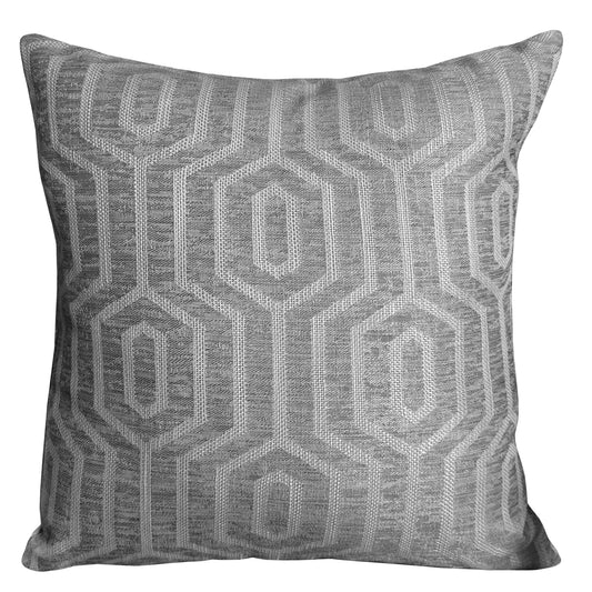 OLIVIA ROCCO Paris Cushion Covers 2 Pack Modern Grey Square Decorative Cushions With Invisible Zipper For Sofa And Bed Set