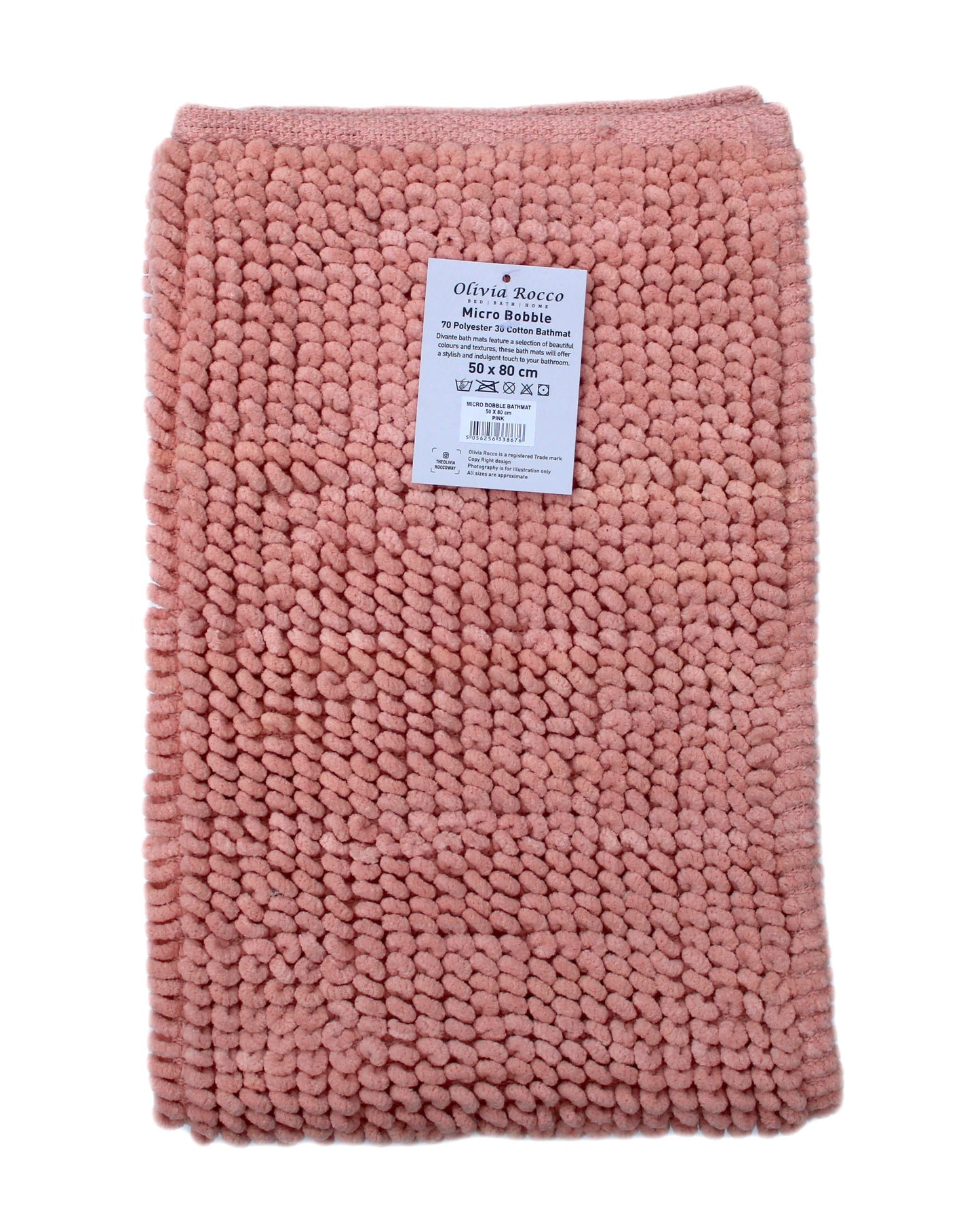 Pebbles Micro Bobble Bath Mat Pure Indian Cotton Hand Woven
