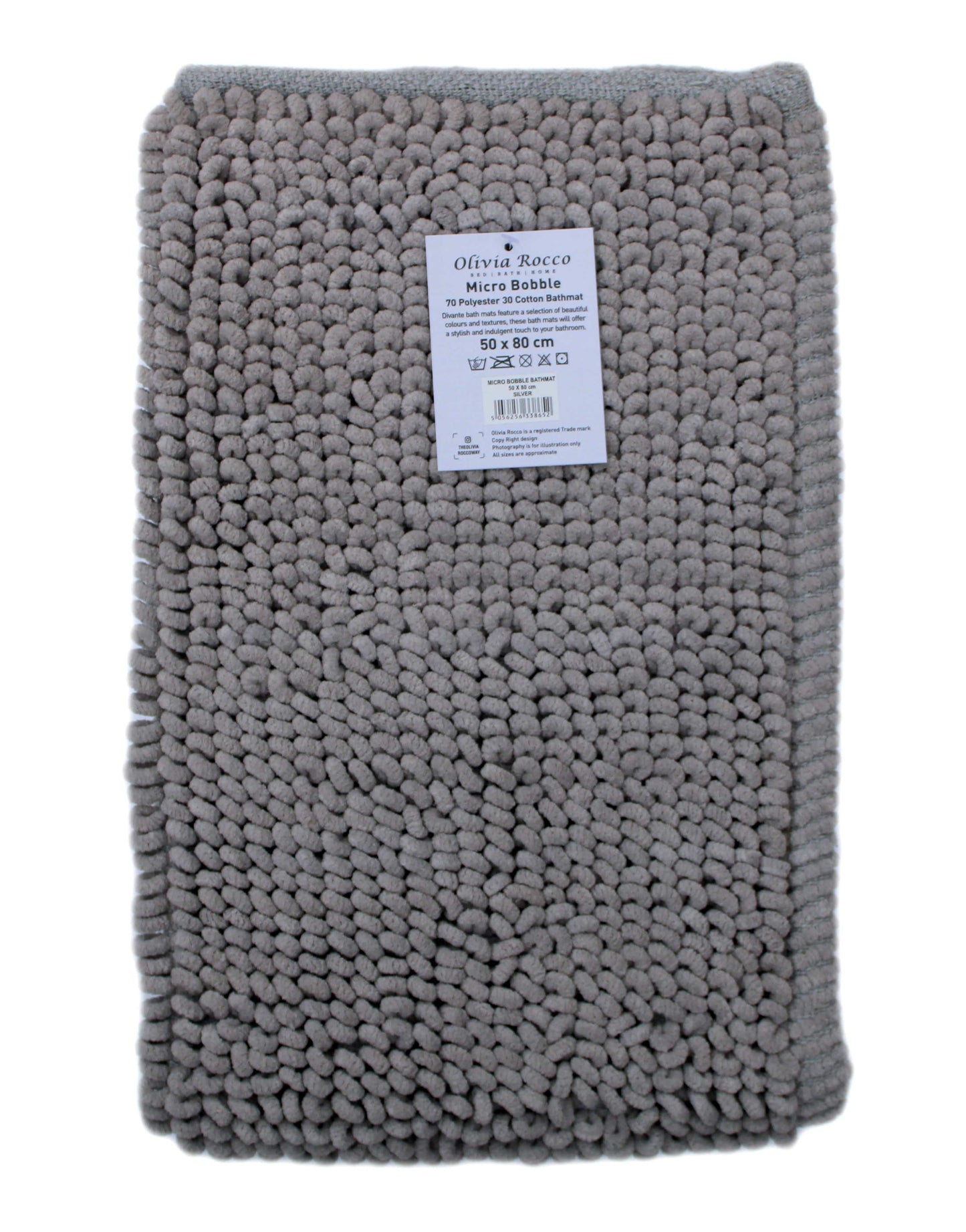 Pebbles Micro Bobble Bath Mat Pure Indian Cotton Hand Woven