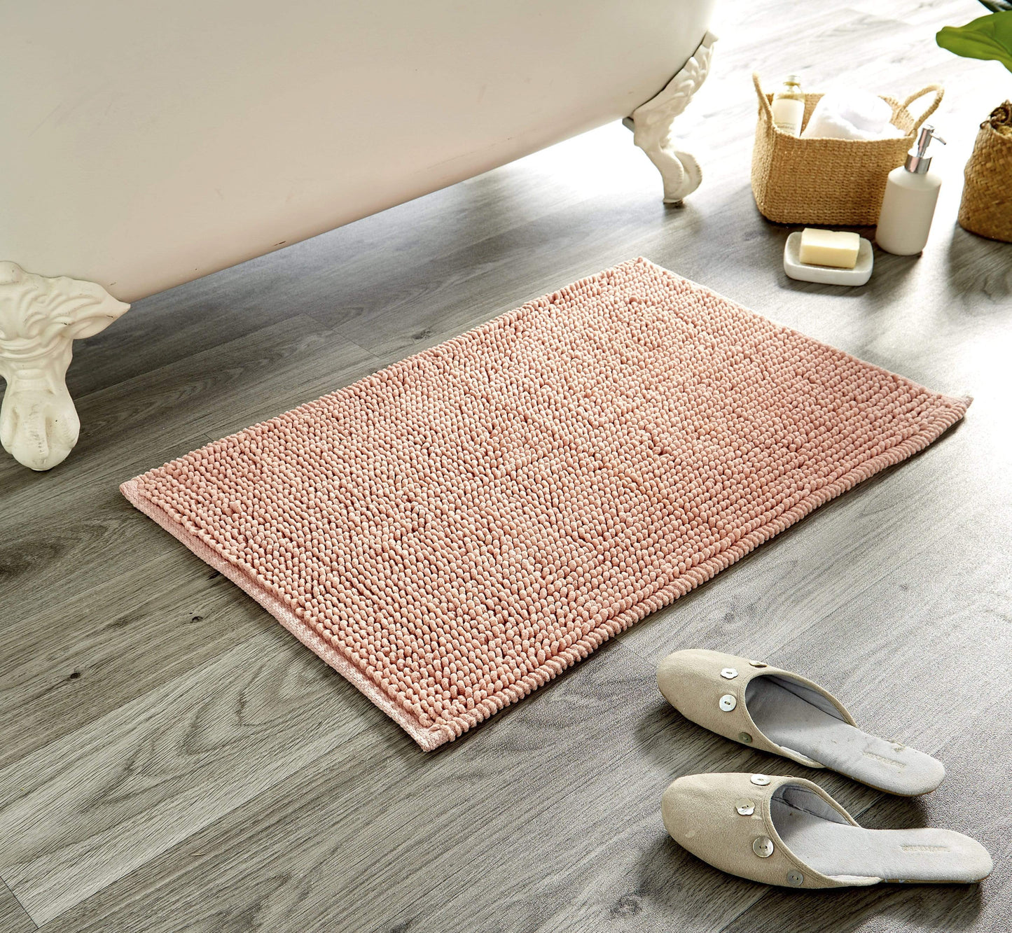 Pebbles Micro Bobble Bath Mat Pure Indian Cotton Hand Woven