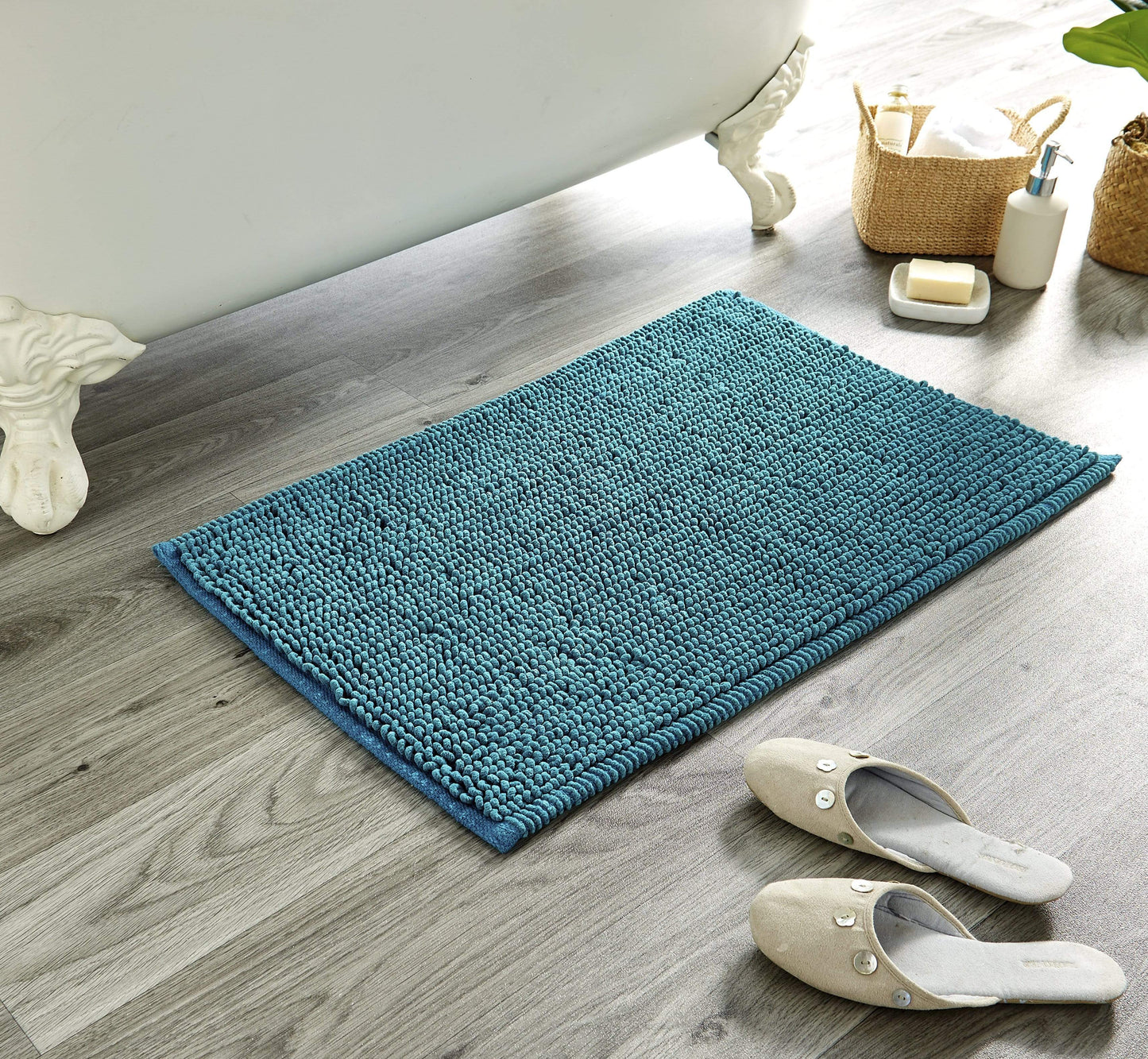Pebbles Micro Bobble Bath Mat Pure Indian Cotton Hand Woven