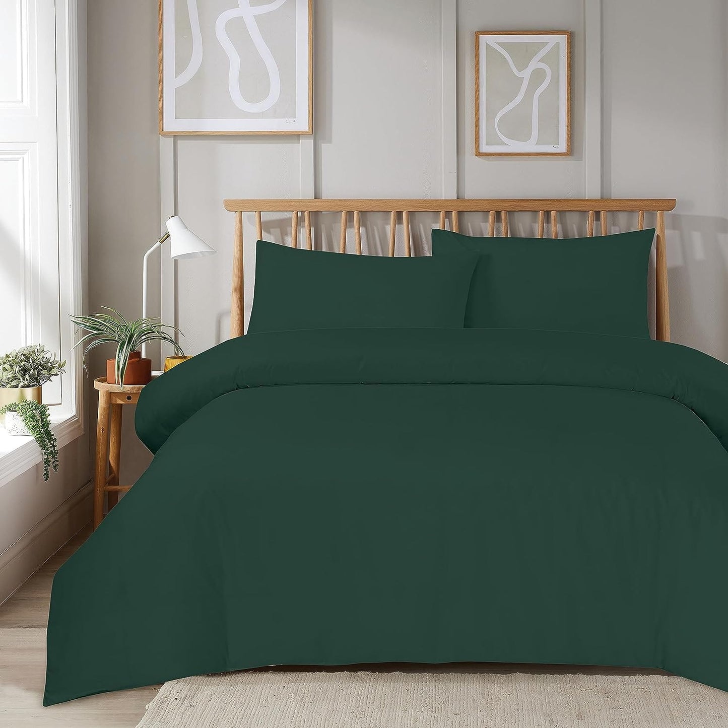 OLIVIA ROCCO Duvet Set With Zipper Closure Easy Care Plain Dye Luxurious Super Soft Bed Linen Multiple Sizes And Colours