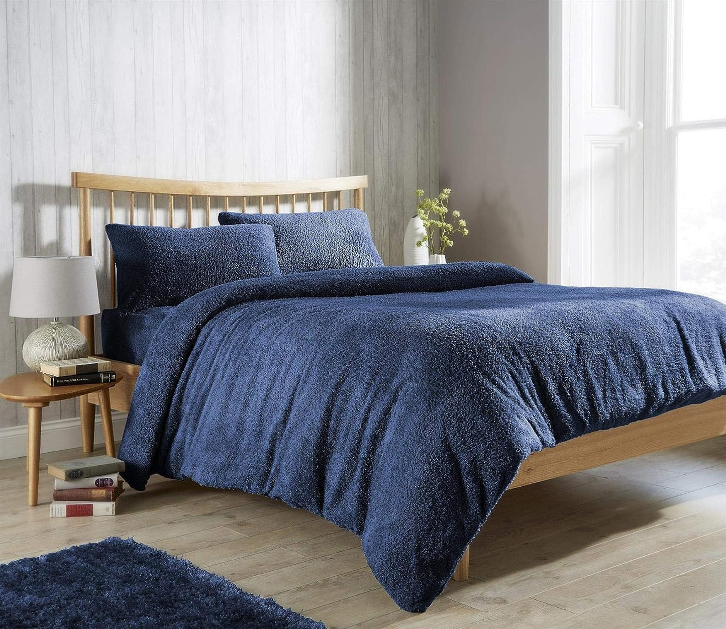 OLIVIA ROCCO Teddy Fleece Duvet Cover Set Premium Plush Ultra Cozy Winter Bedding All Season for Single Double King Super King