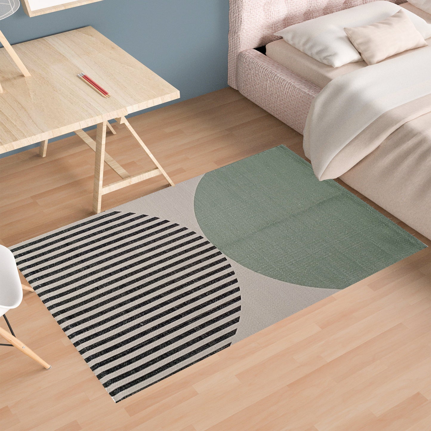 OLIVIA ROCCO Printed Rug Amphi Colour Non Slip Soft Durable Floor Rug For Living Room Bedroom Office Indoor Use Decorative