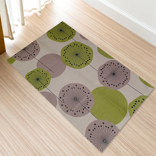OLIVIA ROCCO Printed Rug Flor Design Modern Non Slip Soft Durable Floor Rug With Flor Color For Living Room Bedroom Office
