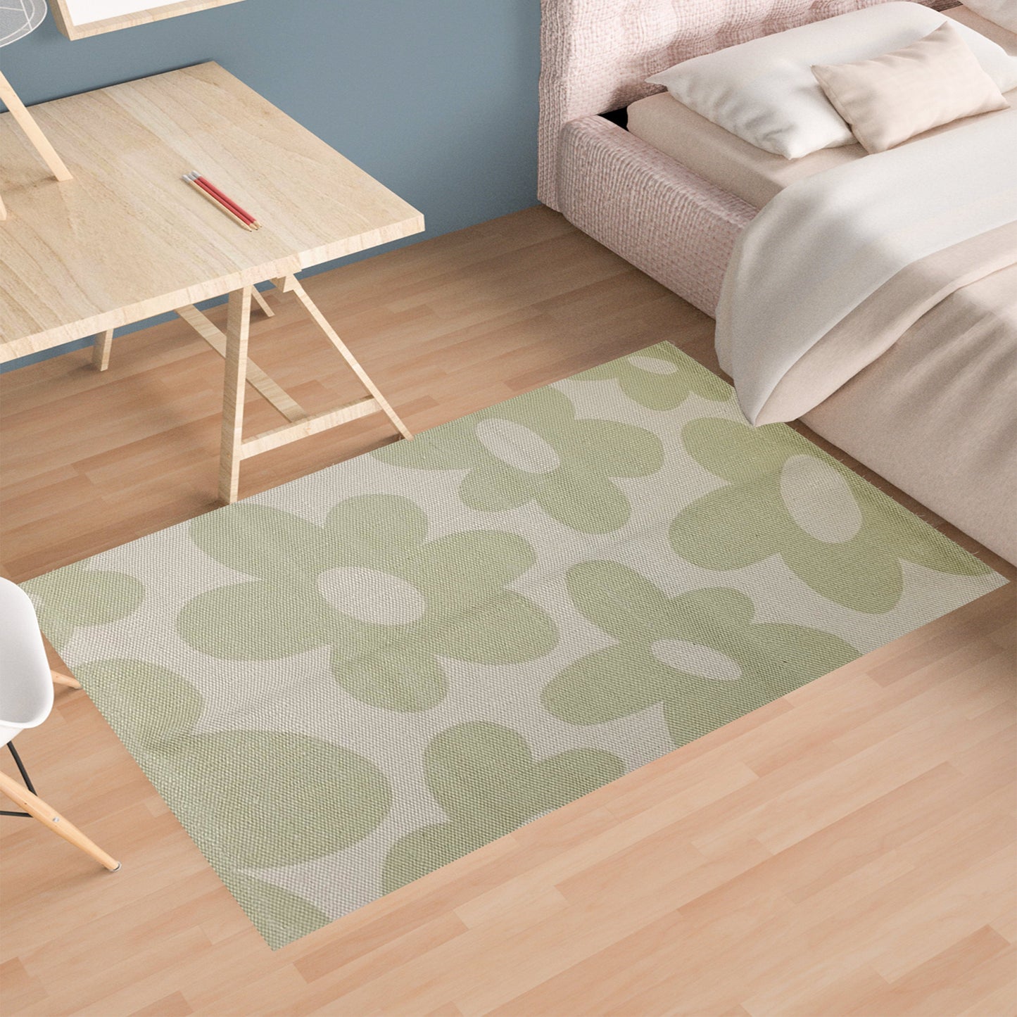 OLIVIA ROCCO Printed Rug Jardin Design Modern Non Slip Soft Durable Floor Rug For Living Room Bedroom Office Jardin Colour