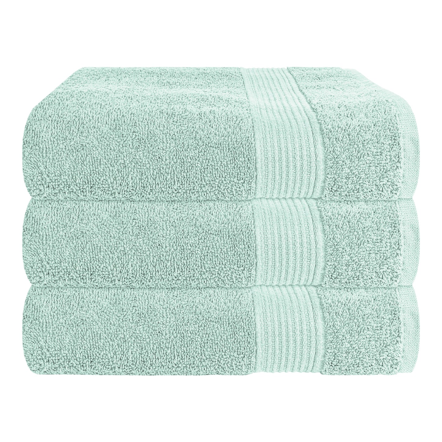 OLIVIA ROCCO Rhodes Towel Seafoam 100 Percent Cotton Hotel Quality Soft Super Absorbent Hand Towels Sheets And Face Cloths