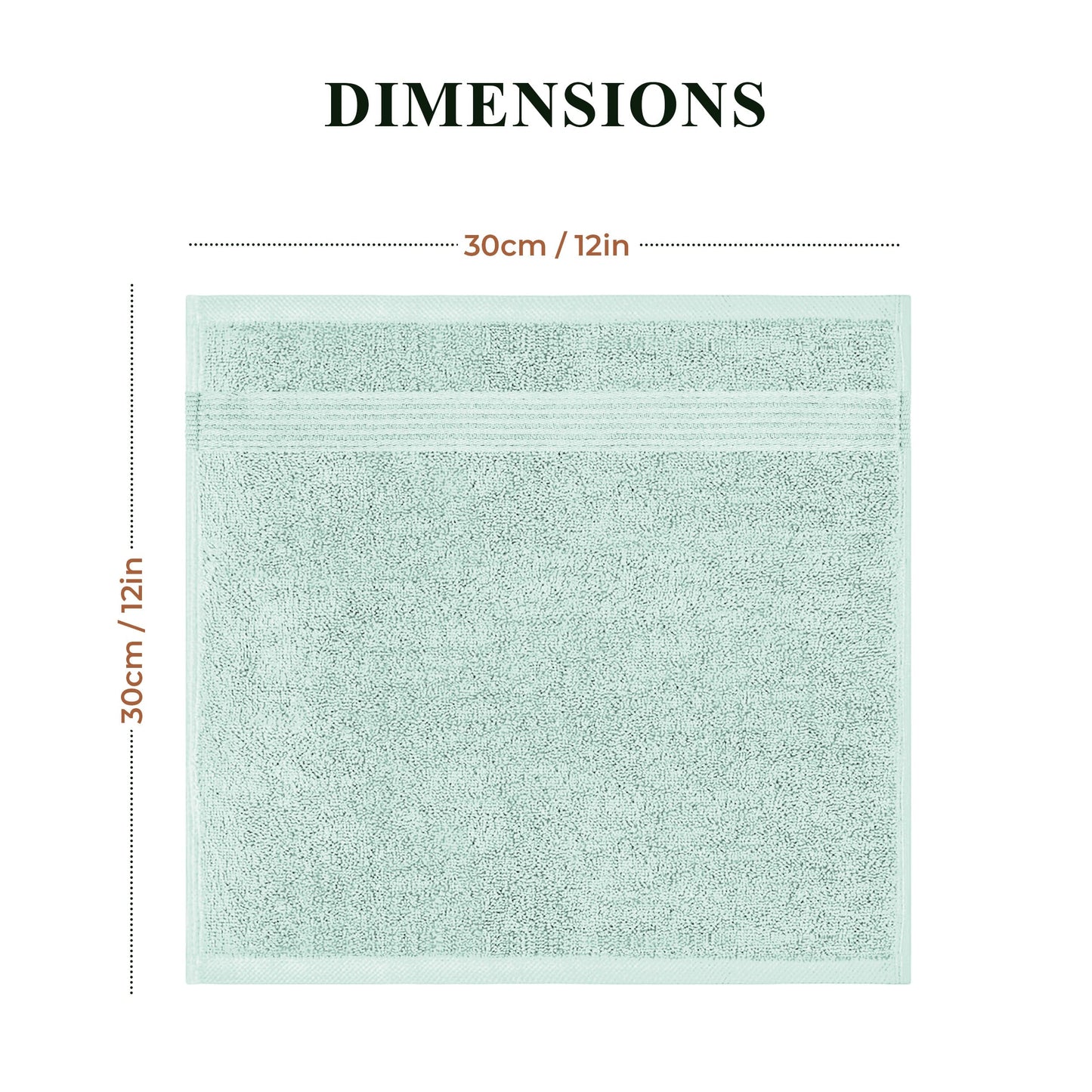 OLIVIA ROCCO Rhodes Towel Seafoam 100 Percent Cotton Hotel Quality Soft Super Absorbent Hand Towels Sheets And Face Cloths