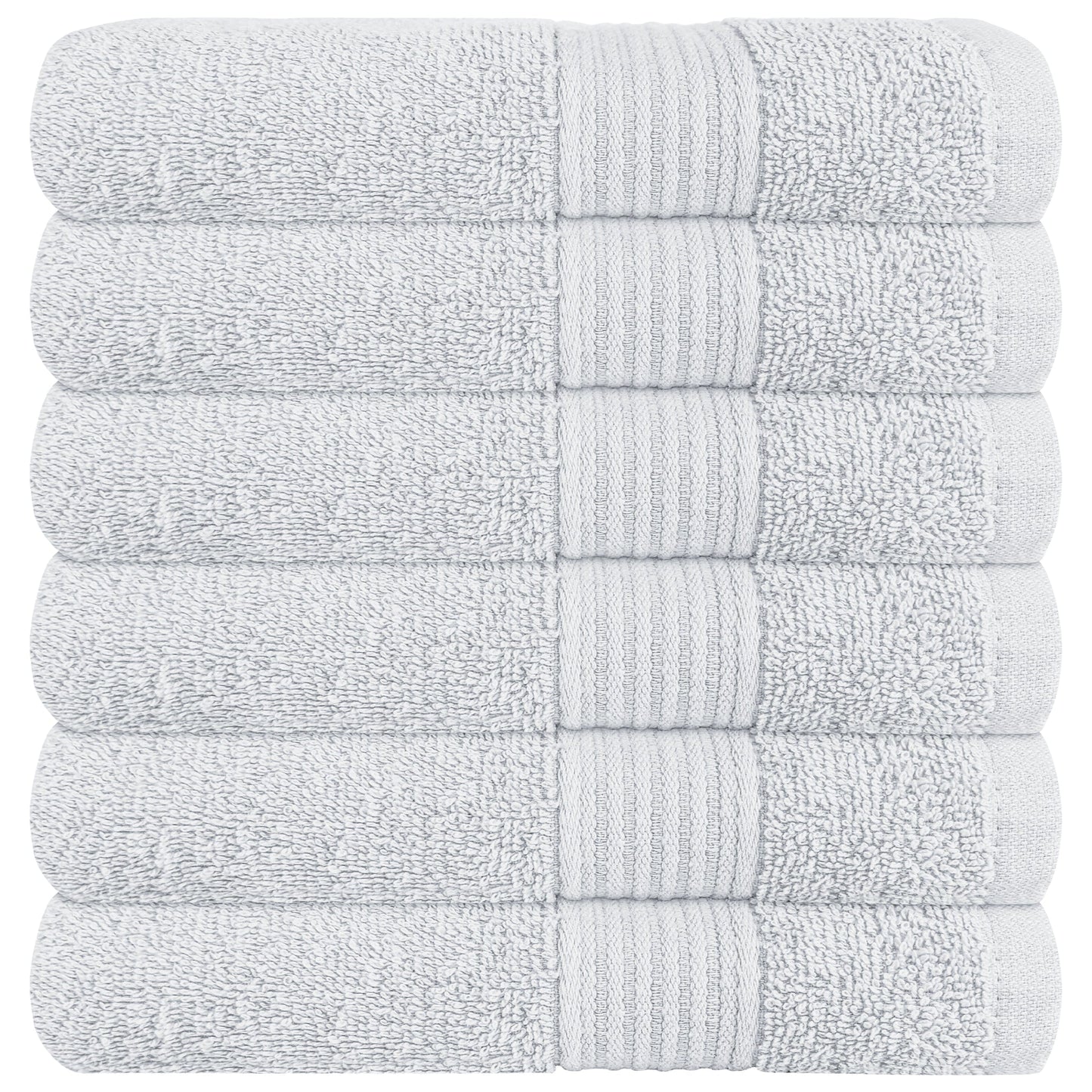 OLIVIA ROCCO Rhodes Towel White 100% Cotton Hotel Quality Soft Super Absorbent Hand Bath Towels Sheets And Face Cloths Set