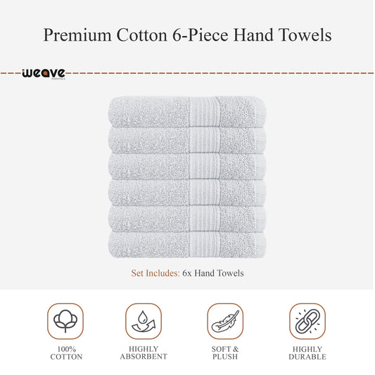 OLIVIA ROCCO Rhodes Towel White 100% Cotton Hotel Quality Soft Super Absorbent Hand Bath Towels Sheets And Face Cloths Set