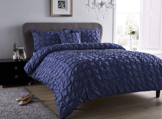 OLIVIA ROCCO Seville Duvet Set Cotton-Rich Luxury With Handmade Pintuck Detailing Super-Soft Bedding All Sizes Designed In England