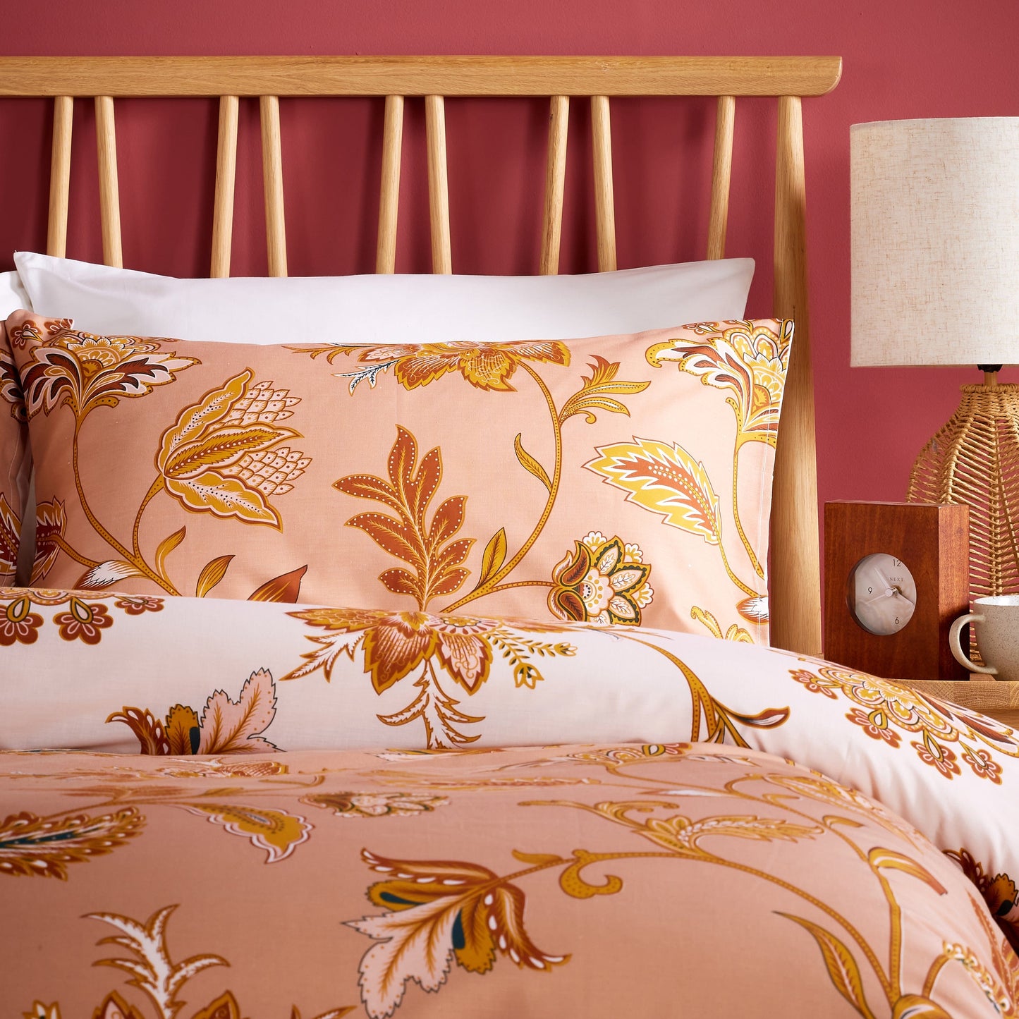 OLIVIA ROCCO Shimla Duvet Cover Set Easy Care Reversible Quilt Cover With Pillowcases Super Soft Bedding Machine Washable Wrinkle Resistant