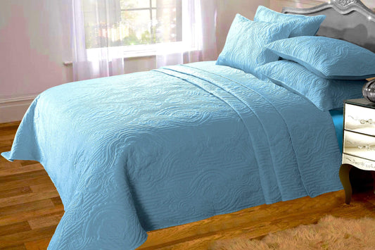 Sorrento Embossed Quilted Bedspread Set