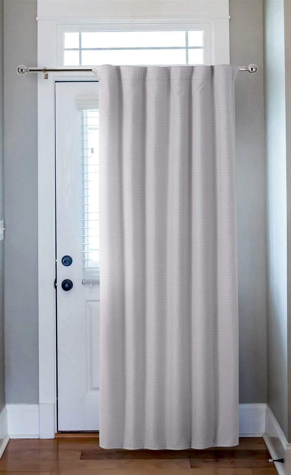 OLIVIA ROCCO Capri Thermal Door Curtain 46x84 Inches For Energy Efficiency And Noise Reduction In Living Rooms And Bedrooms