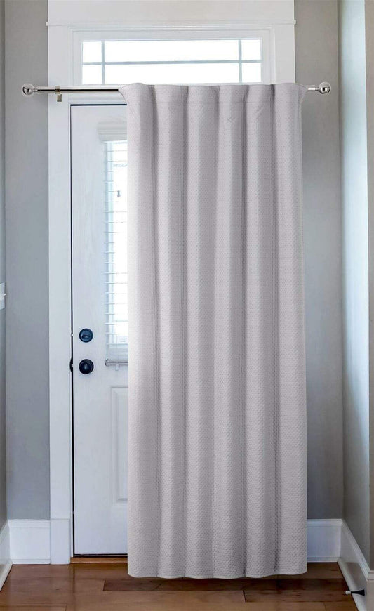 OLIVIA ROCCO Capri Thermal Door Curtain 46x84 Inches For Energy Efficiency And Noise Reduction In Living Rooms And Bedrooms