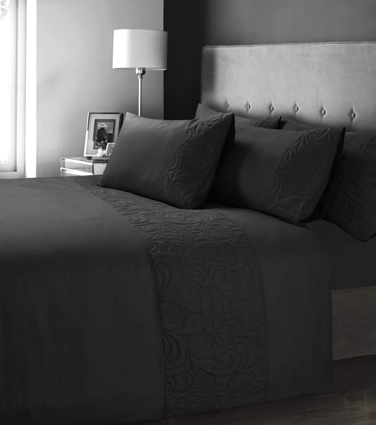 OLIVIA ROCCO Venezia Embellished Duvet Set Easy Care Quilt Cover In Various Colours And Sizes Designed In England UK Stock