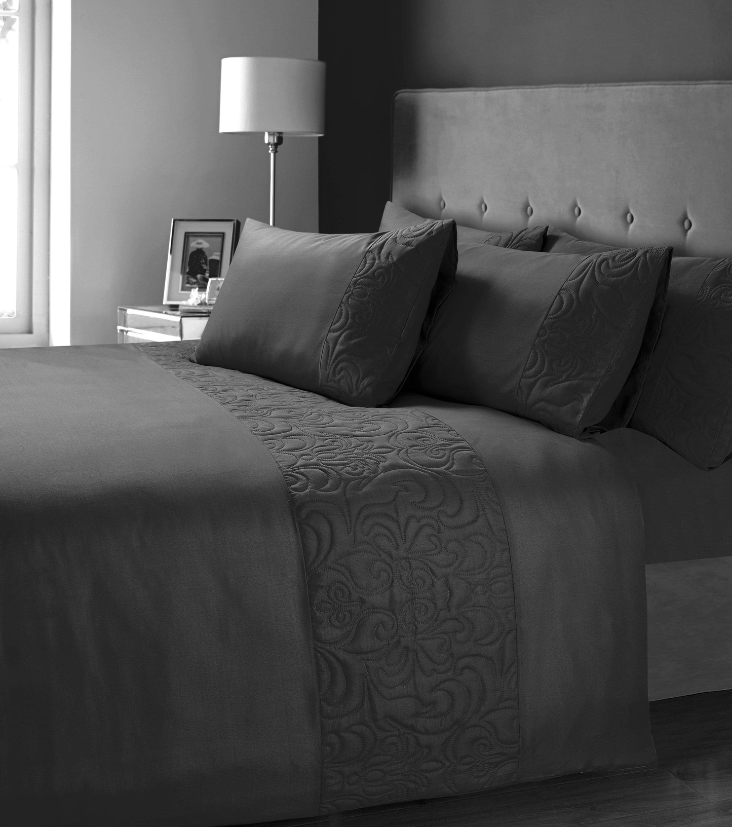OLIVIA ROCCO Venezia Embellished Duvet Set Easy Care Quilt Cover In Various Colours And Sizes Designed In England UK Stock