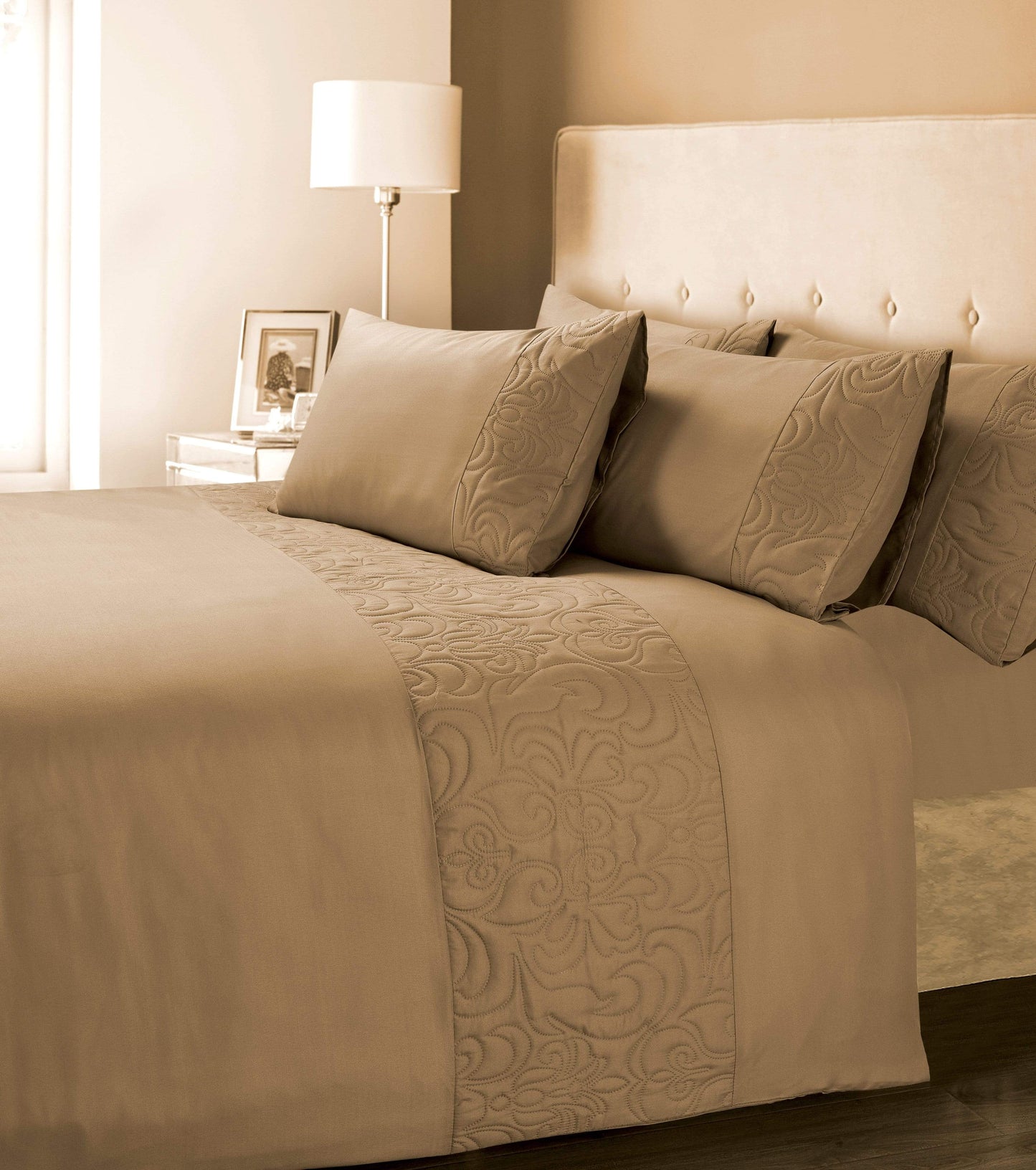 OLIVIA ROCCO Venezia Embellished Duvet Set Easy Care Quilt Cover In Various Colours And Sizes Designed In England UK Stock