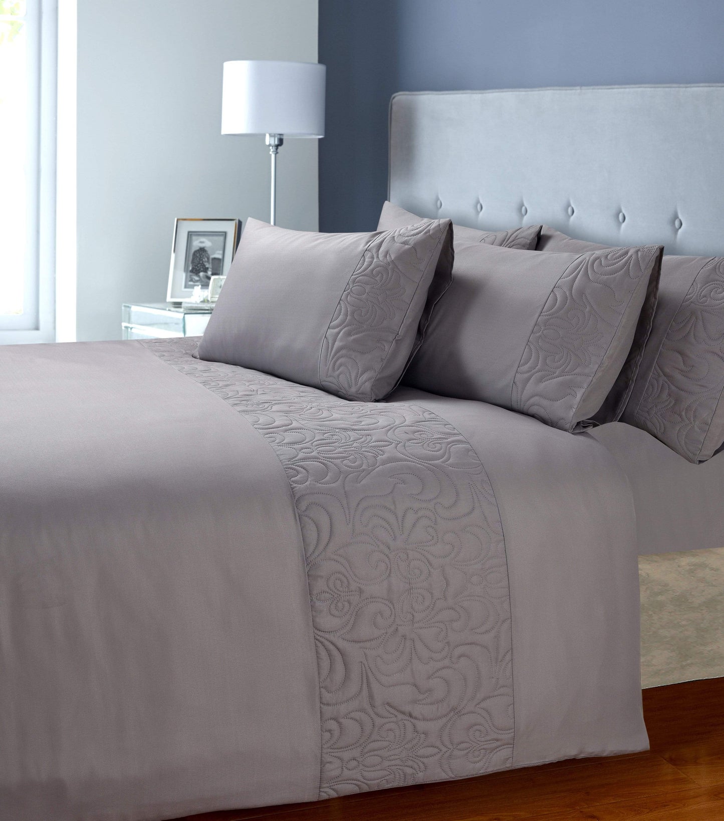 OLIVIA ROCCO Venezia Embellished Duvet Set Easy Care Quilt Cover In Various Colours And Sizes Designed In England UK Stock
