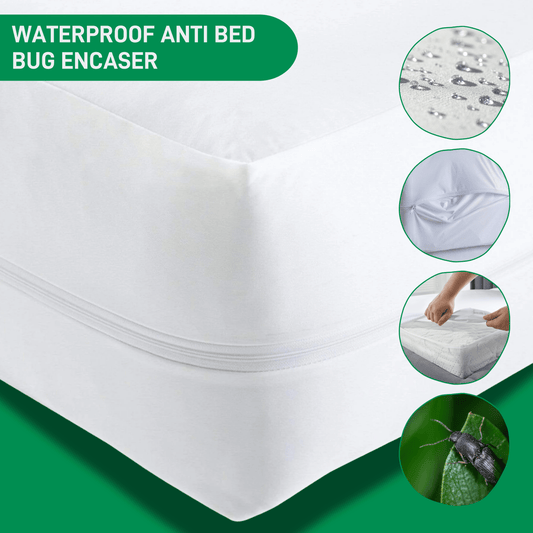 Waterproof Anti Bed Bug Mattress Encaser, Extra Deep, Zippered, Hypoallergenic