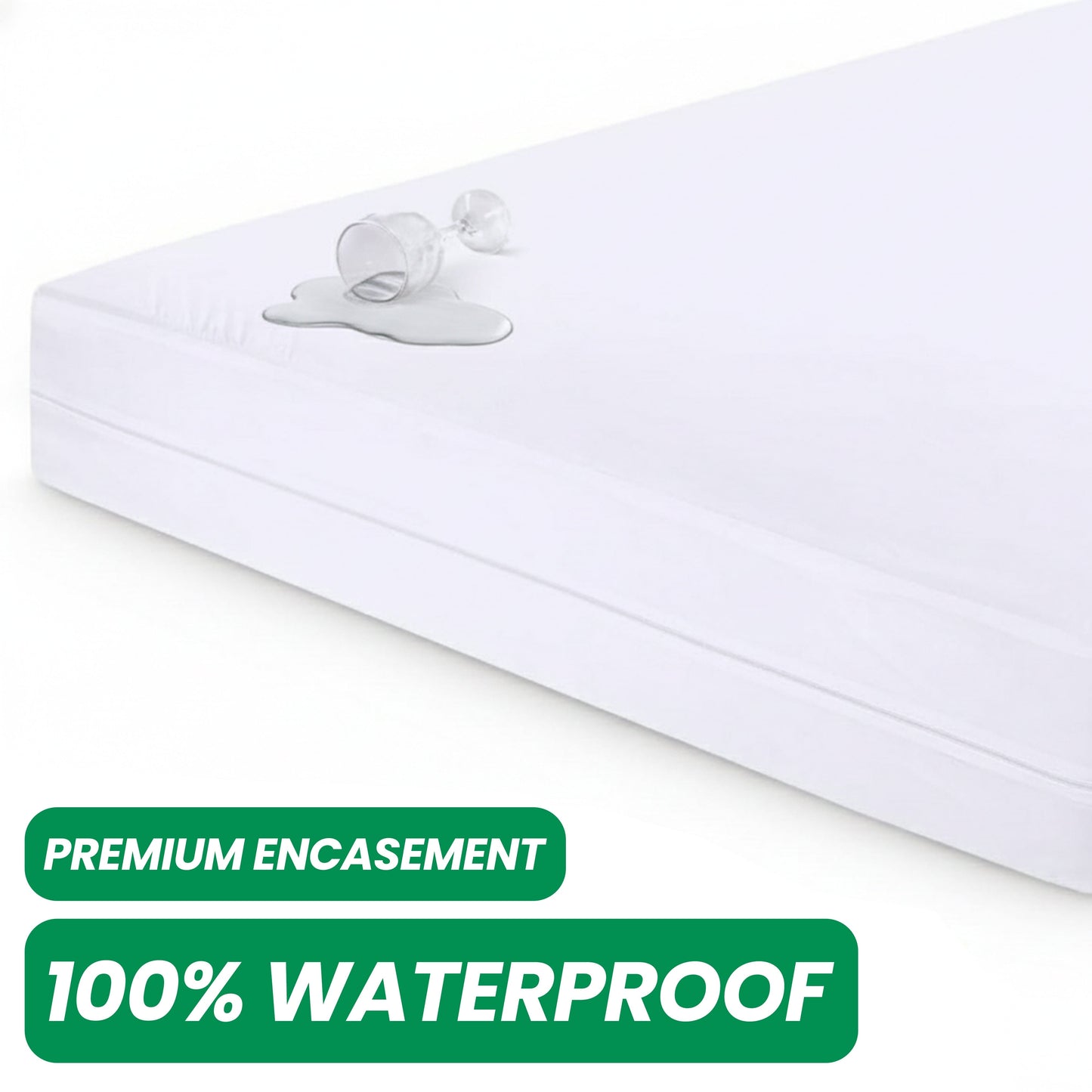 Waterproof Anti Bed Bug Mattress Encaser, Extra Deep, Zippered, Hypoallergenic