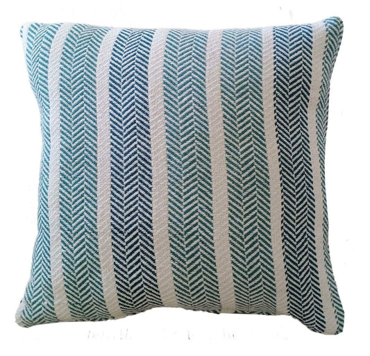 OLIVIA ROCCO Cushion Covers Striped Indian Cotton Indoor Outdoor With Discreet Zipper Grey Ochre Teal Blush Pink Various Sizes