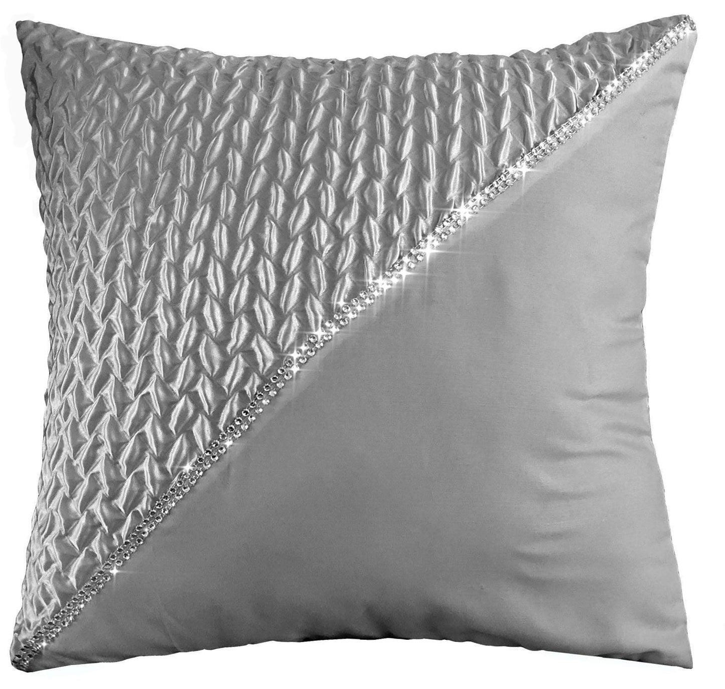 OLIVIA ROCCO Zenia Duvet Cover Set With Quilted Trim And Diamante Detailing For Luxurious Sleep In Single Double King Super King